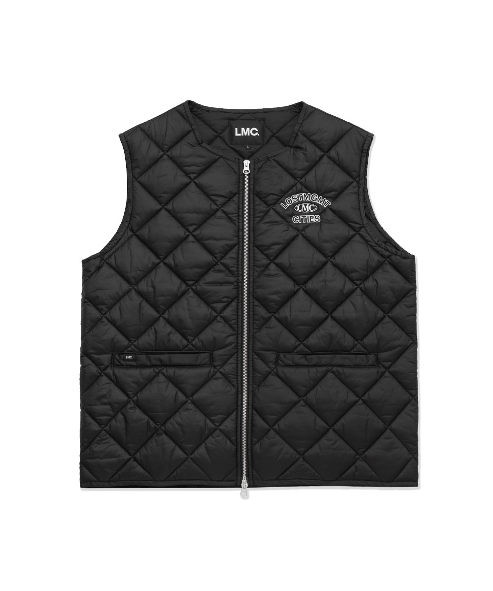 LMC OVAL QUILTED VEST black