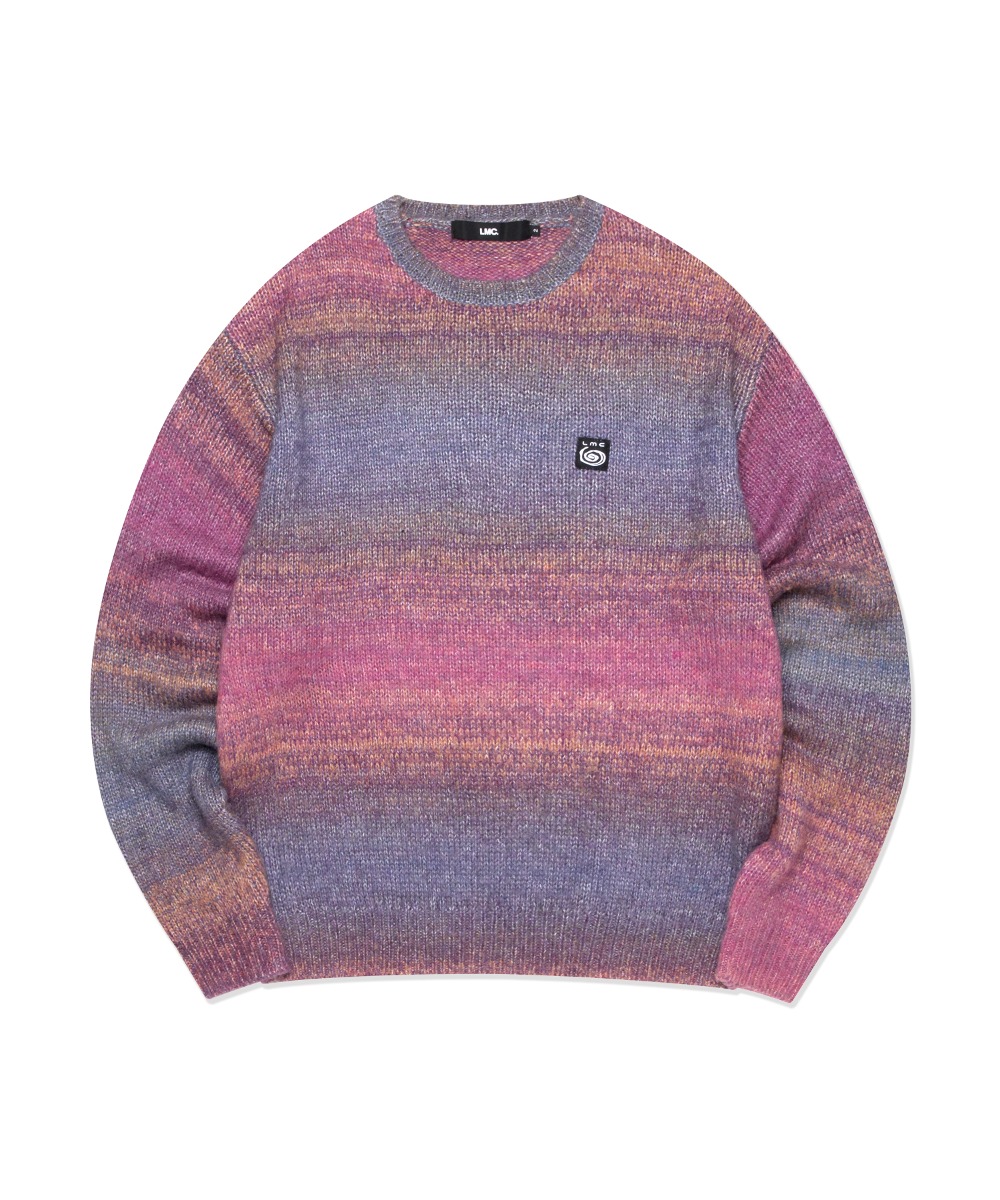 LMC OMBRE BRUSHED KNIT SWEATER purple